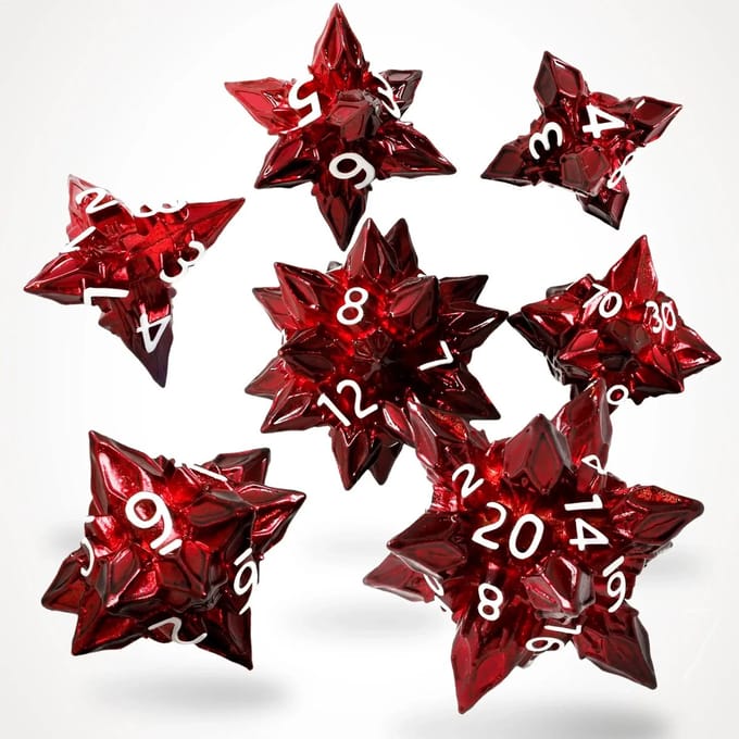 Bane's Inferno Metal RPG Dice Set