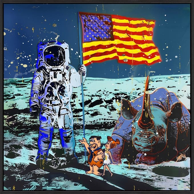 HomeBound by KY | Schilderij high gloss 'Astronaut' | wandpaneel