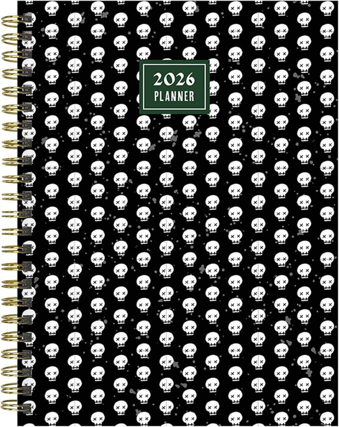 2026 Medium Planner - Week- en Maandoverzicht met Skulls & Spells Thema