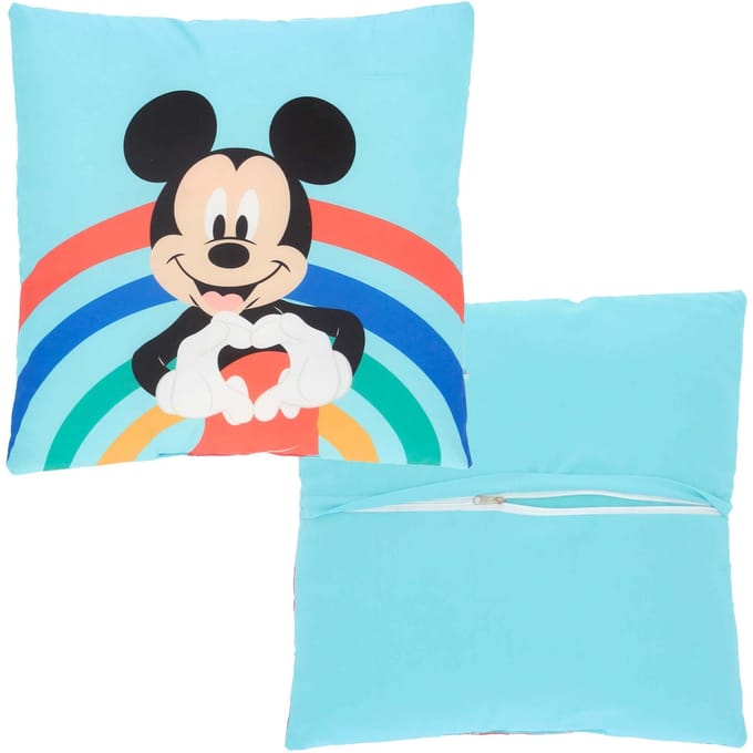 Disney Kussen Mickey Mouse Junior 40 X 40 Cm Polyester Groen