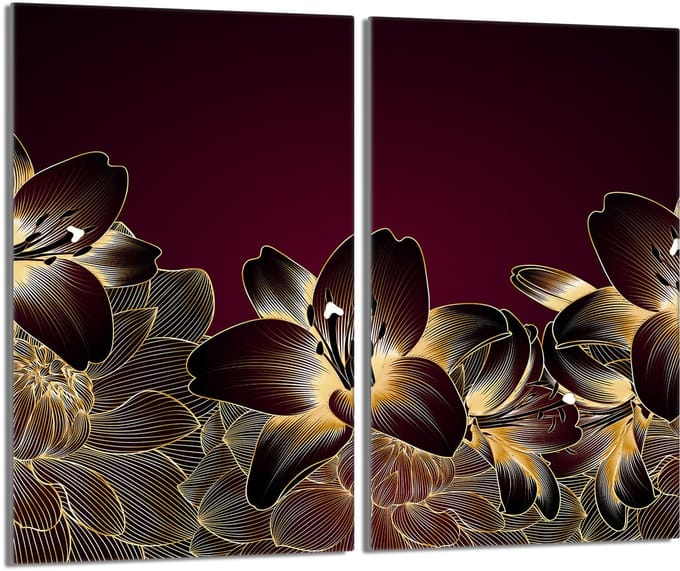 TMK ArtDeko Orchidea - Snijplank - Glas - 30x52cm - Beschermende Afdekplaat
