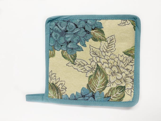 Pannenlap -  luxe gobelinstof - Hortensia
