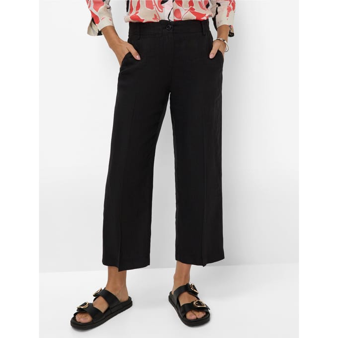 Brax Dames Culotte  Style MAINE S BLACK, zwart, maat 48