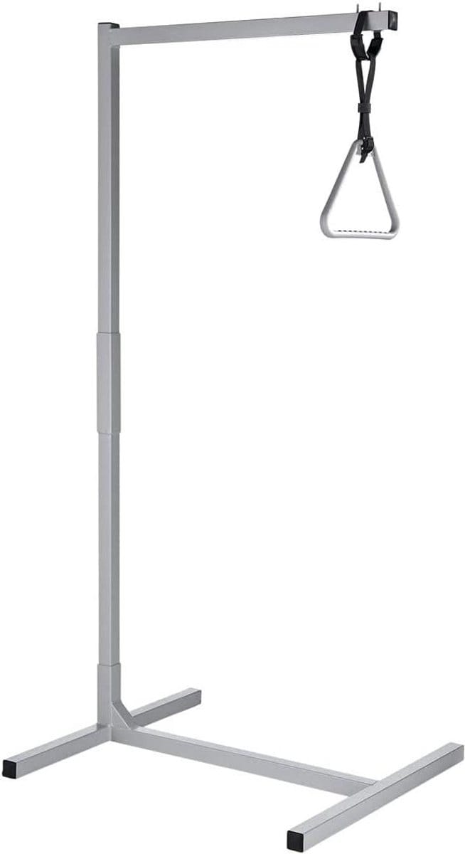 Bedsteun Frame - Hulpbeugel - Ondersteuning in bed - Verstelbaar en demonteerbaar - Max 100 kg - Grijs en zwart