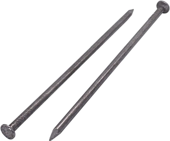 Bouwnagels Koolstofstaal 5.0 x 150 mm - Platte Ronde Kop - 16 Stuks