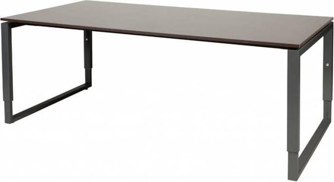 Vergadertafel - Verstelbaar - 200x100 logan - zwart frame