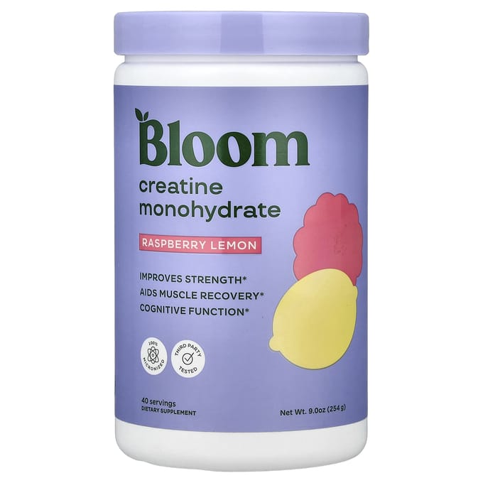 Bloom, Creatine Monohydraat, Framboos Citroen, 9 oz (254 g)