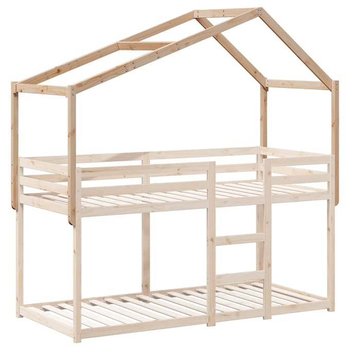 vidaXL - Kinderbedhuisje - 213x85,5x144,5 - cm - massief - grenenhout