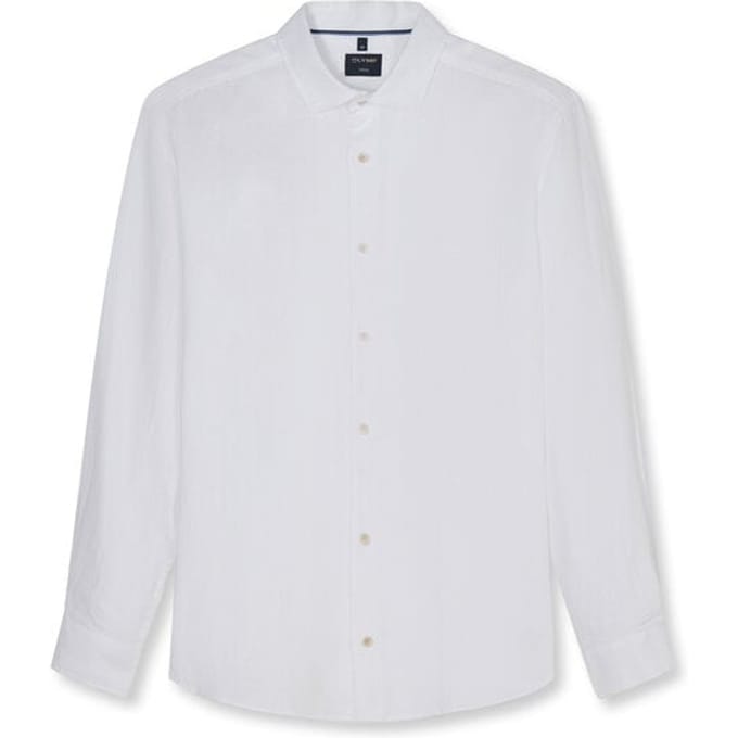 OLYMP Casual Overhemd, Regular Fit, Kent, Wit