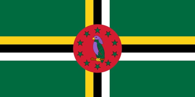 Vlag Dominica 70x100cm