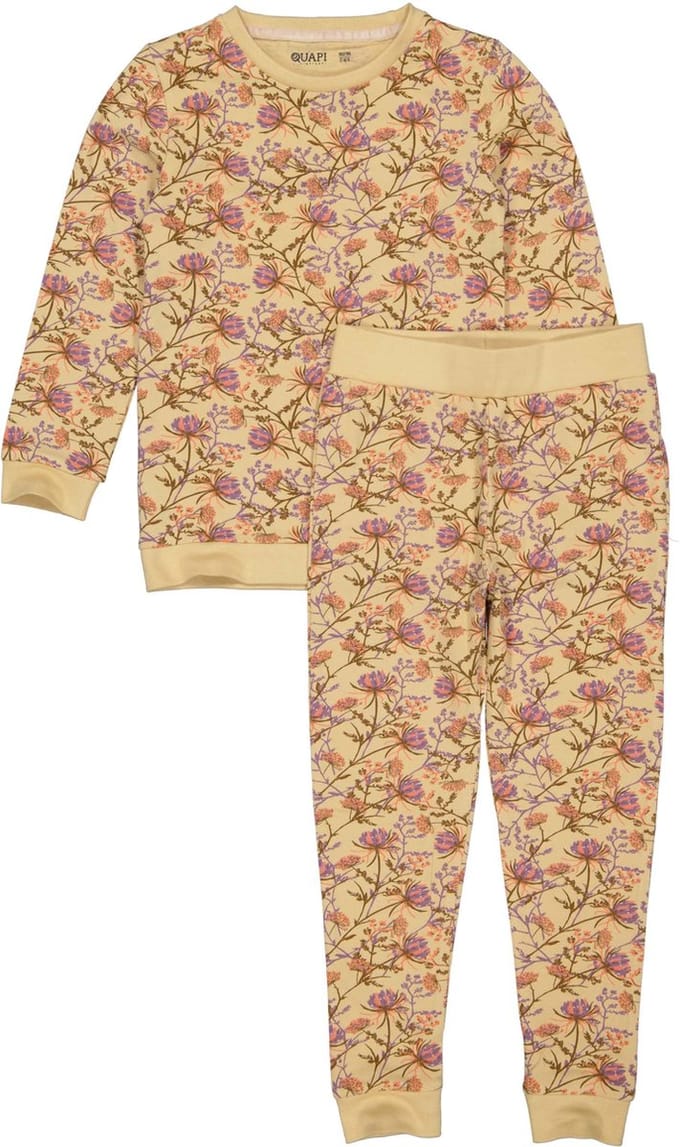 Quapi meisjes pyjama Puck aop Sand Flower maat 80