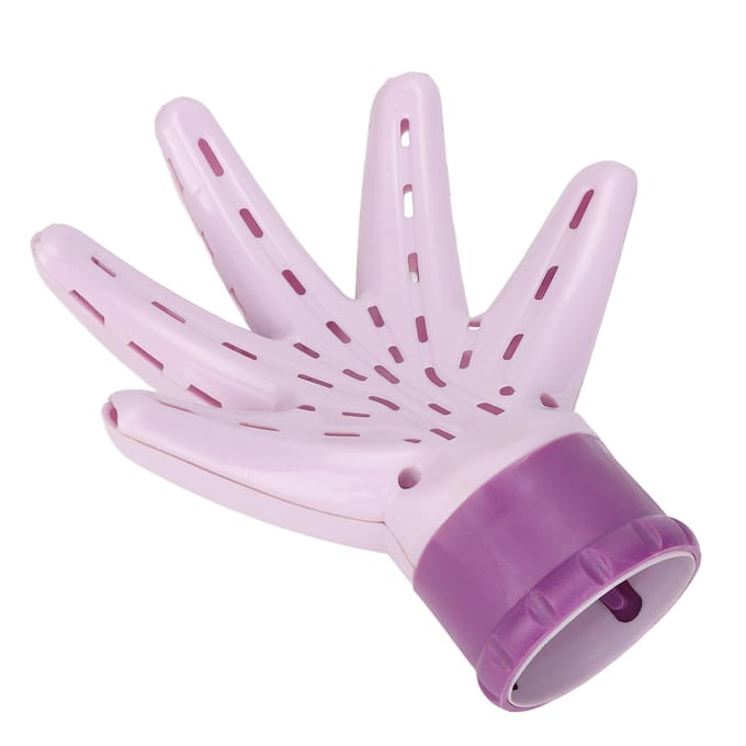 Haardroger Diffuser Professionele Palmvormige Föhndiffuser Opzetstuk voor Krullend Golvend Haar white