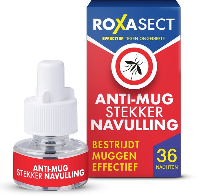 Roxasect Navulling Muggenstekker - Anti-Muggen Stekker Navulverpakking - 36 nachten bescherming - 1 stuks