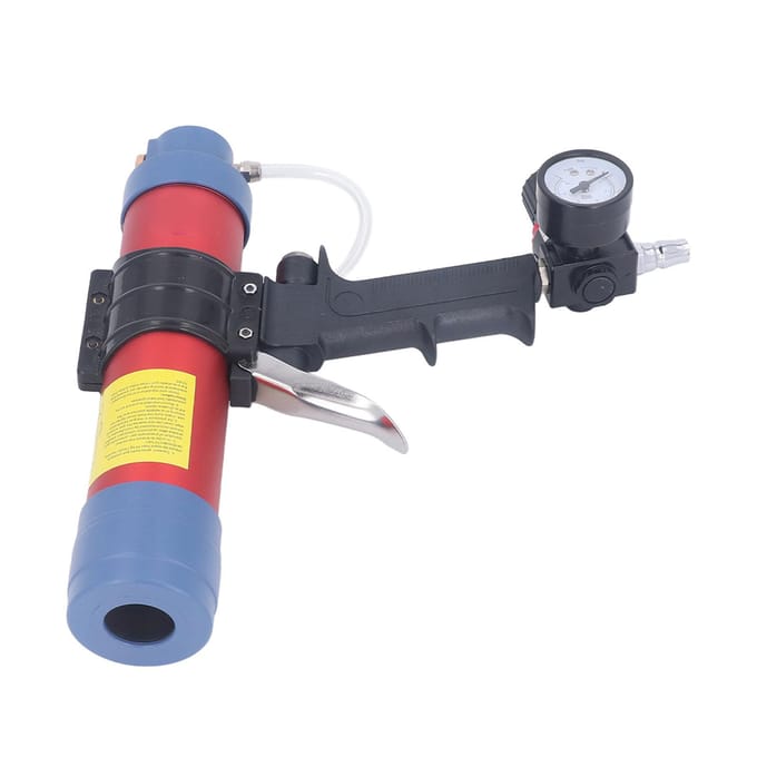 Lucht kitpistool 310ml Capaciteit Pneumatisch kitpistool Glaslijmpistool met Manometer gray