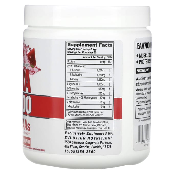 EVL Nutrition EAA 7000 (30 serv) Watermelon Splash - Aminozuren - EAA
