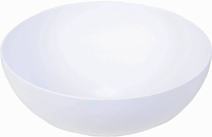 Ben Elina Ronde Waskom - Ø 40 cm - Solid Surface - Wit - Wastafel - Opbouw