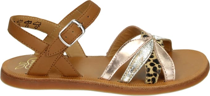 Pom d'Api - PLAGETTE OTO - SandalenMeisjesKindersandalen - Kleur: Bruin - Maat: 33
