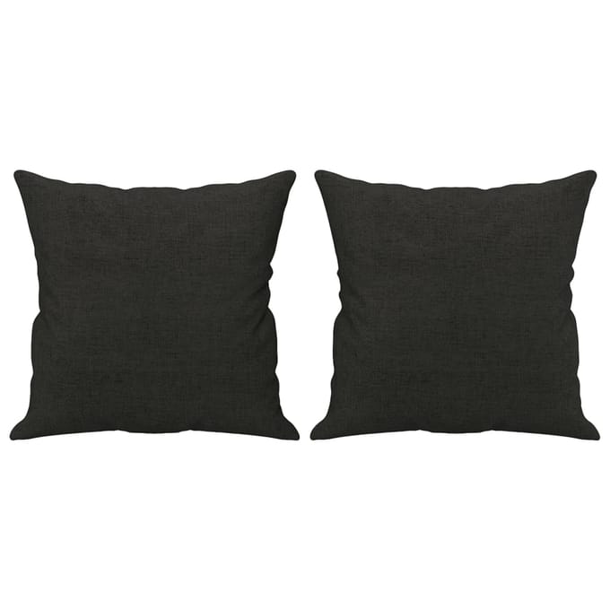 vidaXL - Sierkussens - 2 - st - 40x40 - cm - stof - zwart