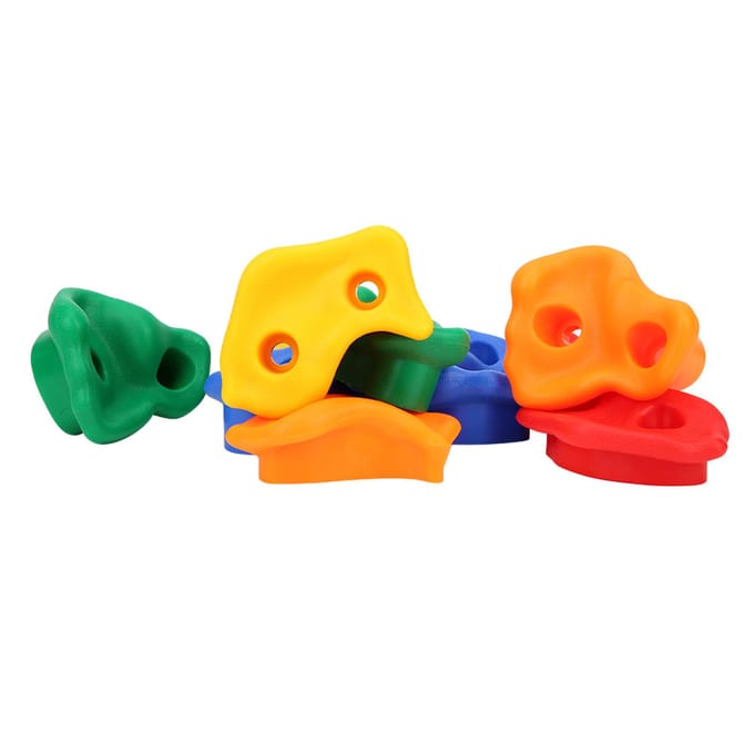 Ensemble de prises d'escalade pour enfants Coloré Pratique Accessoire d'équipement de terrain de jeu blue