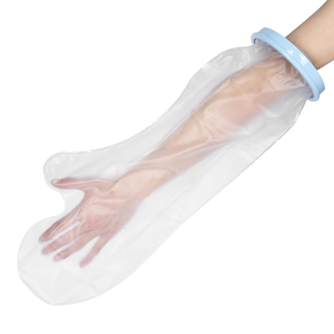 56cm Arm Gipsbeschermers Volwassen Waterdichte Gipsbeschermer voor Gebroken Arm Hand Pols white