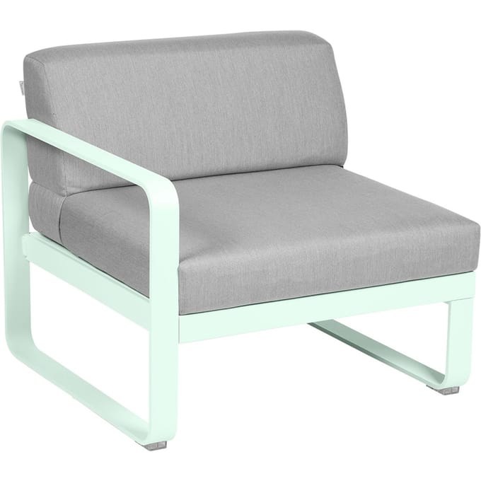 Fermob BELLEVIE Fauteuil Module links - A7 gletsjermunt - 79 Flanelgrijs