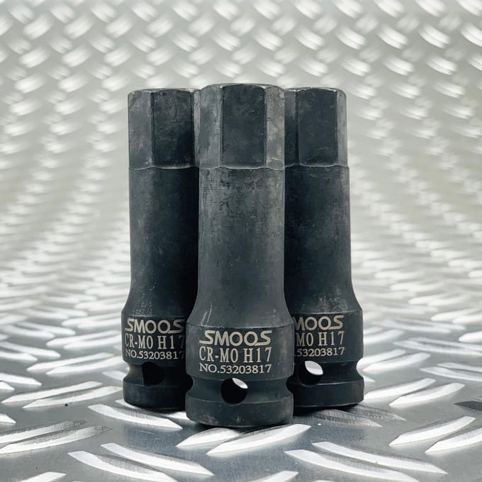 Smoos® Losse inbus krachtdop H14 met 1/2 opname - 3 stuks