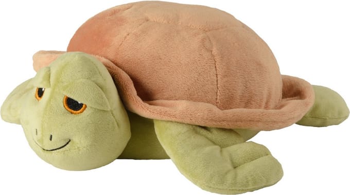 Warmies warmte/magnetron knuffel schilpad - 28 cm - pittenzak - opwarm knuffel