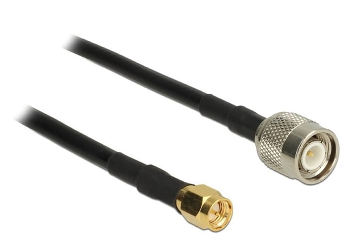 SMA (m) - TNC (m) kabel - RG58 - 50 Ohm / zwart - 5 meter