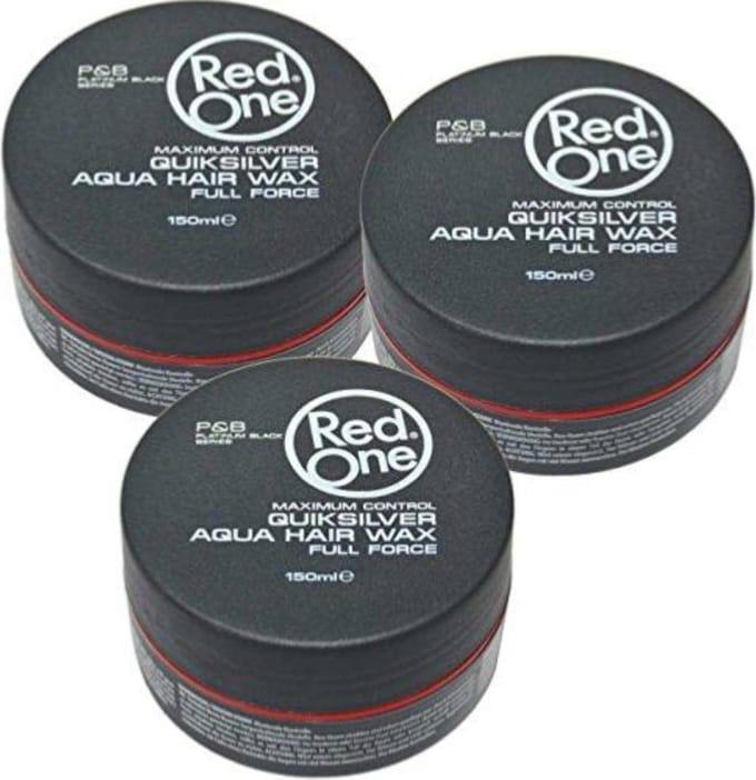 RED ONE X3 MAXIMUM CONTROL QUIKSILVER  AQUA HAIR WAX FULL FORCE 150ML