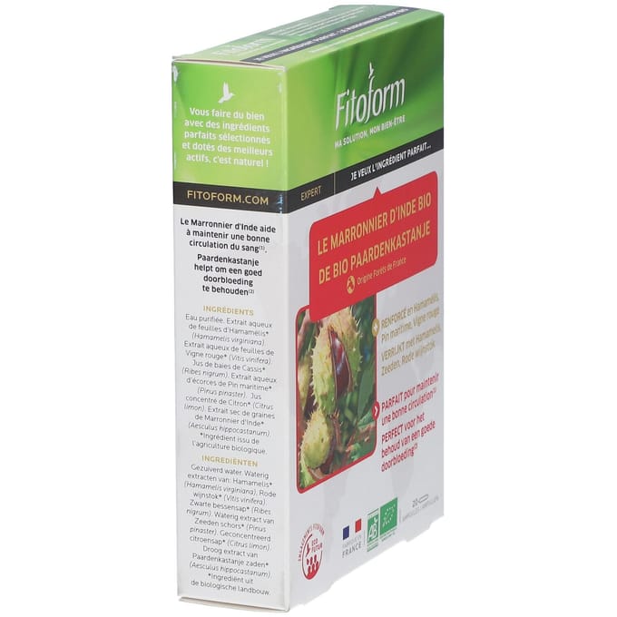 Fitoform Paardenkastanje Bio 20 Ampoules