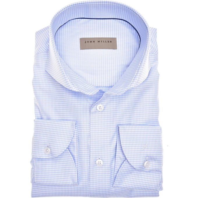 Tailored Fit Lange Mouw Overhemden Blauw 5140481-120