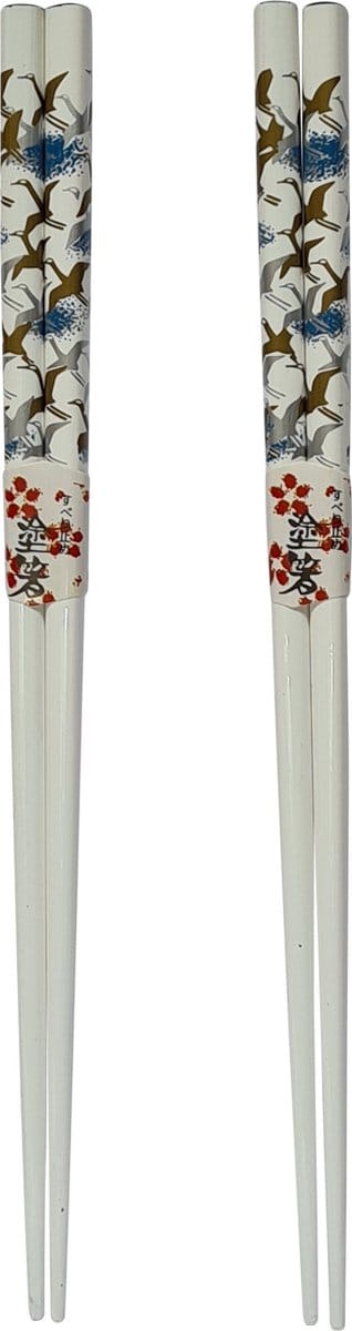 DongDong - Eetstokjes Japanse stijl - 2 paar - Kraanvogel motief
