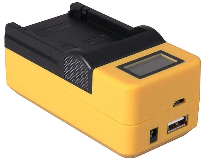 NB-1L en NB-1LH - Cynchron lader met LCD en USB aansluiting