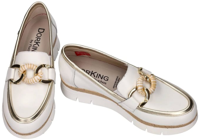 Dorking -Dames - off-white/ecru/parel - ballerina's & mocassins - maat 37