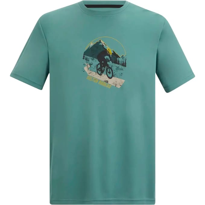 Heren Fingal T-shirt met korte mouwen en slogan