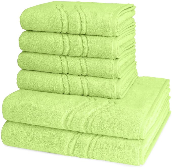 Ross Dames en Heren 4 X handdoek 2 X douchedoek - per set Cashmere feeling