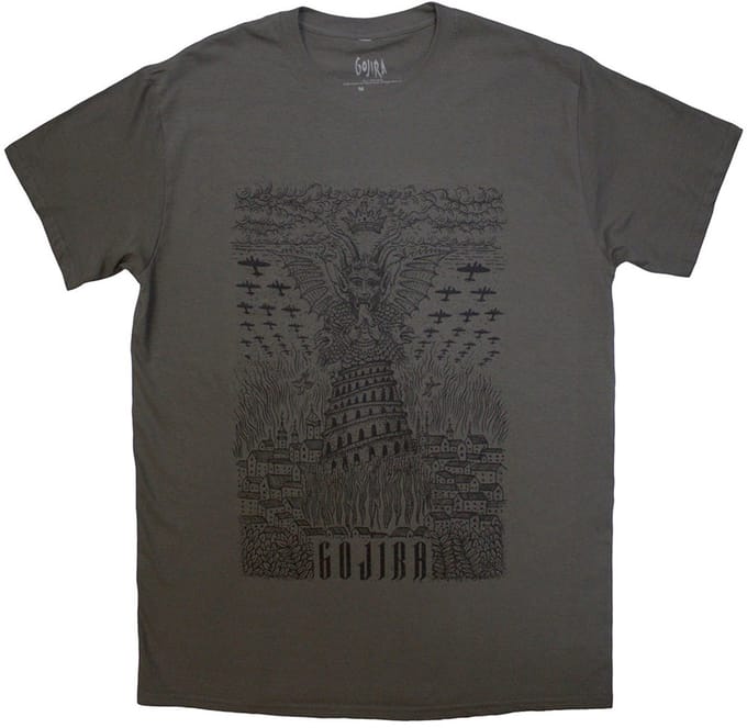 Gojira - Demon Village Heren T-shirt - S - Grijs