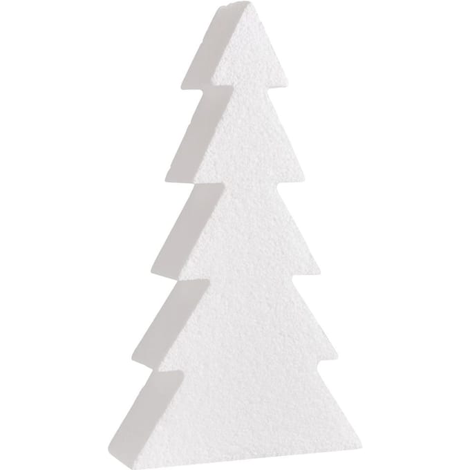 Piepschuim vorm "Dennenboom - 20 x 11 x 4 cm