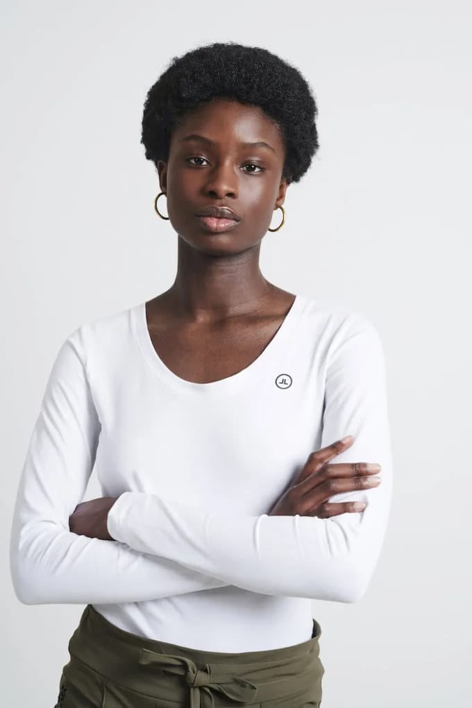 T shirt R Neck Easy Wear Organic Cotton | White - White / M