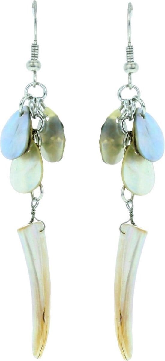 Behave Oorbellen hangers met schelp