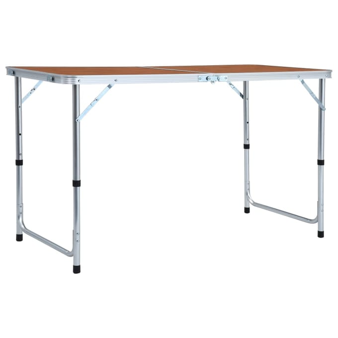 vidaXL - Campingtafel - inklapbaar - 120x60 - cm - aluminium