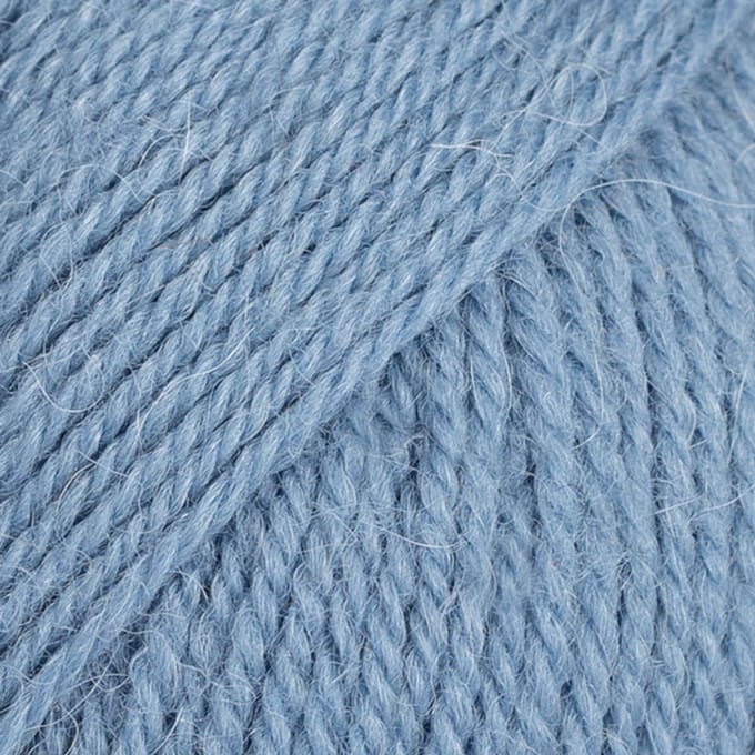 DROPS Flora Uni Colour - 13 denimblauw - Wol Garen