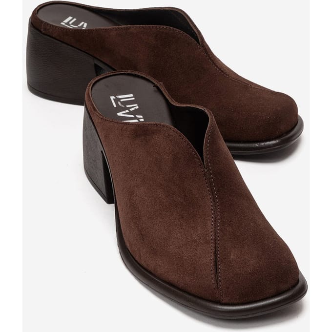 Ardent Leren Blokhak Mule