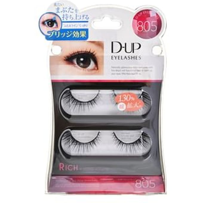 D-up - Rich x Long Volume Eyelash 805 Natural Eyedric 2 pairs