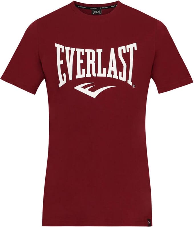 Everlast Russel - T-Shirt - Katoen - Wijnrood (Beschikbaar in verschillende maten)