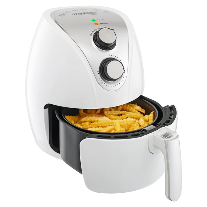 Monzana Heteluchtfriteuse - 3,6L anti-aanbaklaag 9in1 Functie - Wit