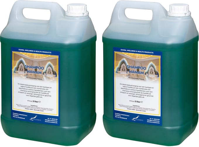 Shampoo Hamam 5 liter - set van 2 stuks - voordeelverpakking - haarverzorging