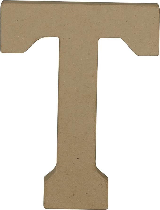 Decopatch Letter - 20 cm - Papier marche - Letter T