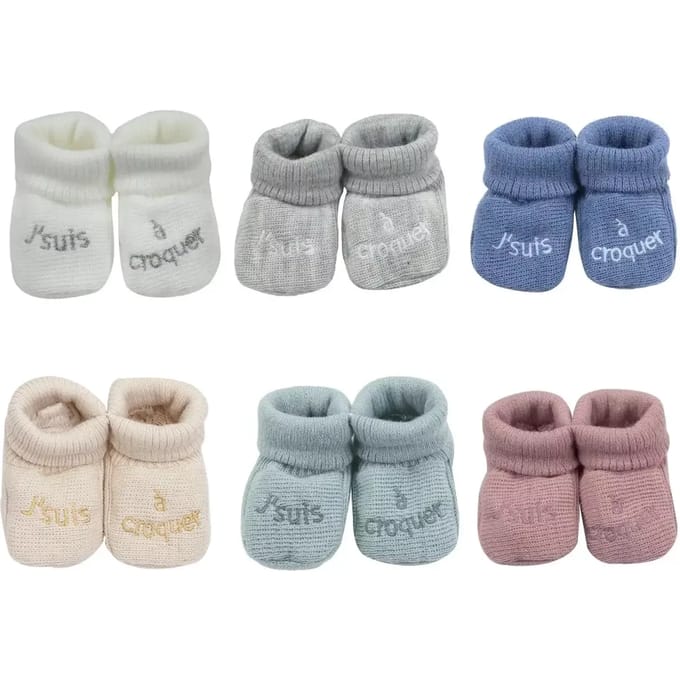 Babyslofjes Trois Kilos Sept J'suis A Croquer (x6)