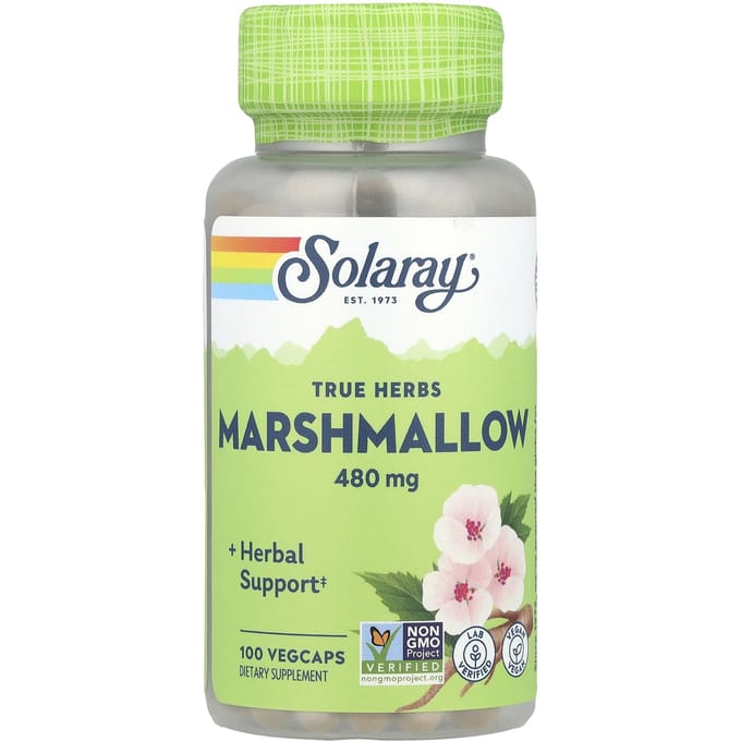 Marshmallow, 480 mg, 100 plantaardige capsules